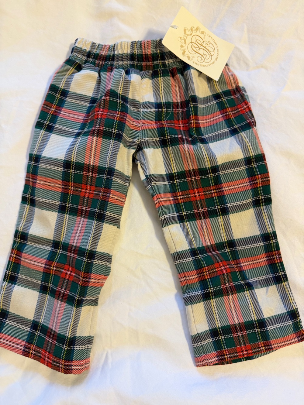TBBC Beaufort Bonnett Aiken Plaid Sheffield Pants 0-6 months - NWT